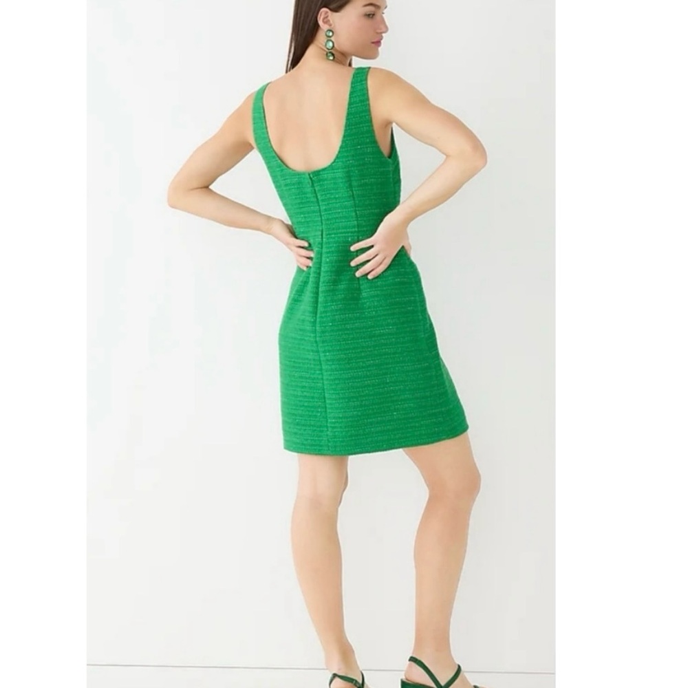 J.Crew Tweed Sequined Mini Shift Dress Size 4 - Picture 2 of 15